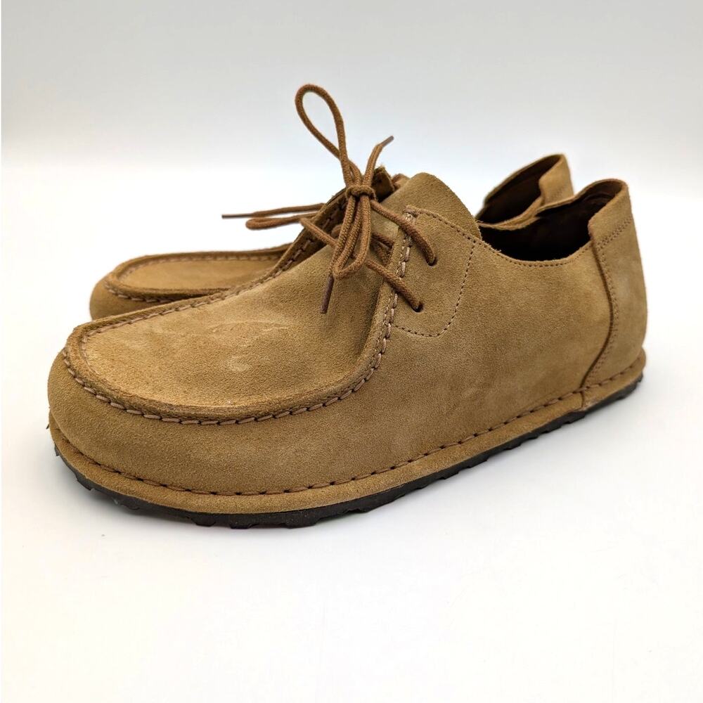 Birkenstock Utti Lace Slip-On Loafer Unisex Solid Gray Taupe Size USW10/M8 EU41
